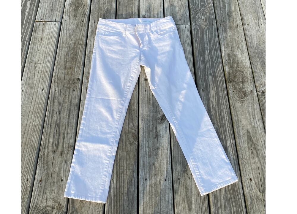 Lilly Pulitzer Cropped Jeans - White - Size 10